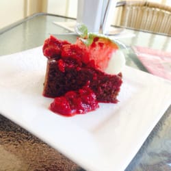 Art & Soul Cafe - I think it was called a raspberry brownie, I don't know but it was good!
