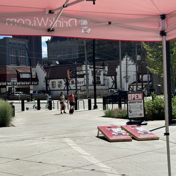 Drink Wisconsinbly Pub - Bags out front - Pubs Near Me - Milwaukee, Wisconsin