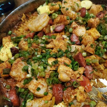 Vaca - Paella Valenciana (undercooked seafood and (too) soggy rice, not a good paella). - Tapas/Small Plates Near Me - Costa Mesa, California