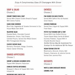 Sweetheart Dinner Special Sweetheart Dinner Special