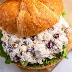 The Christmas Sweet - Our Chicken Salad is made with Cranberries and crumbled Pecans.