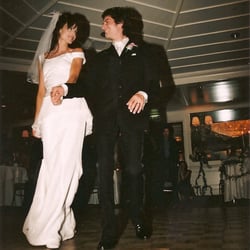 Dancing for Life - Couple I taught doing a Cha Cha for their first dance