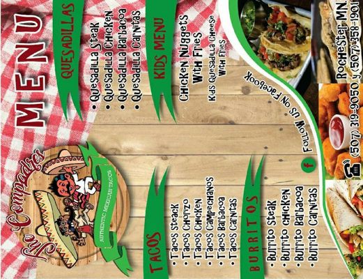 Menu photo 4 The Compadres byron, MN