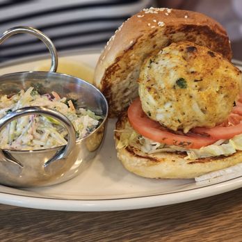 The James - Crab cake sandwich - American Near Me - Charleston, South Carolina The James - Crab cake sandwich - American Near Me - Charleston, South Carolina