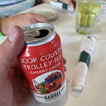 Old Post Office Restaurant - Local cherry beer. - Seafood Near Me - Ephraim, Wisconsin