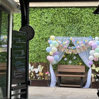 SC - Cafe Seesaw - a decorated patio with balloons - Community Service/Non-Profit Near Me - West Covina, California SC - Cafe Seesaw - a decorated patio with balloons - Community Service/Non-Profit Near Me - West Covina, California