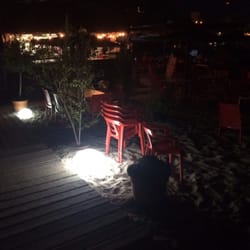 Playa Cabo Roig - Night time drinks with glowing stones