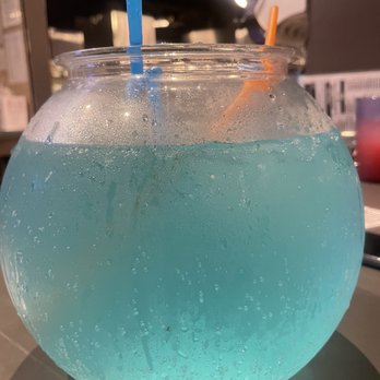 Q-POT - The Fish Bowl- Lychee flavor, feeds six. Ordered two , didn't even get half way thru. - Korean Near Me - San Jose, California Q-POT - The Fish Bowl- Lychee flavor, feeds six. Ordered two , didn't even get half way thru. - Korean Near Me - San Jose, California