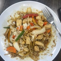 Chicken pad ginger! Chicken pad ginger!