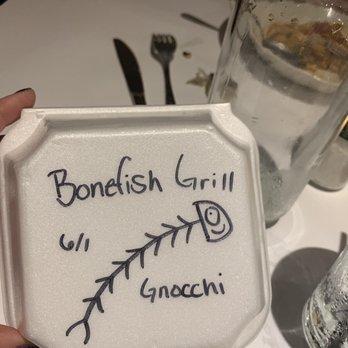 Bonefish Grill - Cute picture for dinner to go! - Pizza Near Me - Madison, Wisconsin