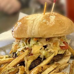 2 Gals Kitchen - Burger Madness month burger. YUM!