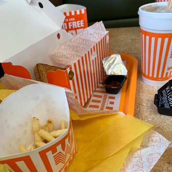 Whataburger - a table full of fast food - Burgers Near Me - Amarillo, Texas