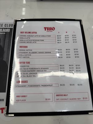Menu photo 4 Trio Coffee House Canoga Park, CA