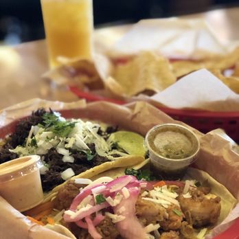 Torchy's Tacos - Baja Shrimp and The Democrat Taco - Tex-Mex Near Me - Norman, Oklahoma Torchy's Tacos - Baja Shrimp and The Democrat Taco - Tex-Mex Near Me - Norman, Oklahoma