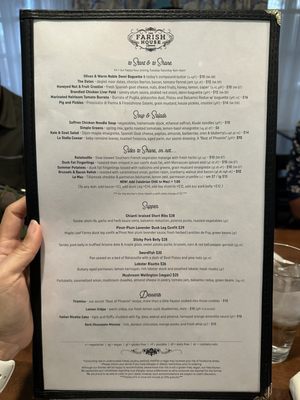 Menu photo 4 The Farish House Phoenix, AZ