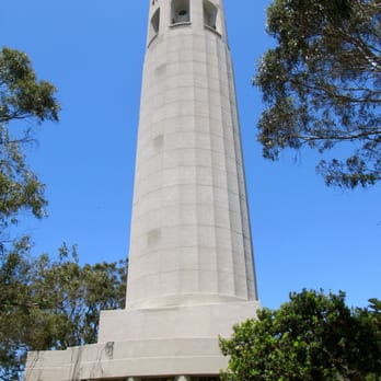 Coit Tower - Around the back - Landmarks & Historical Buildings Near Me - San Francisco, California