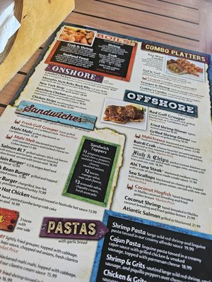Menu photo 7 Crabby's Bar & Grill Clearwater Beach, FL