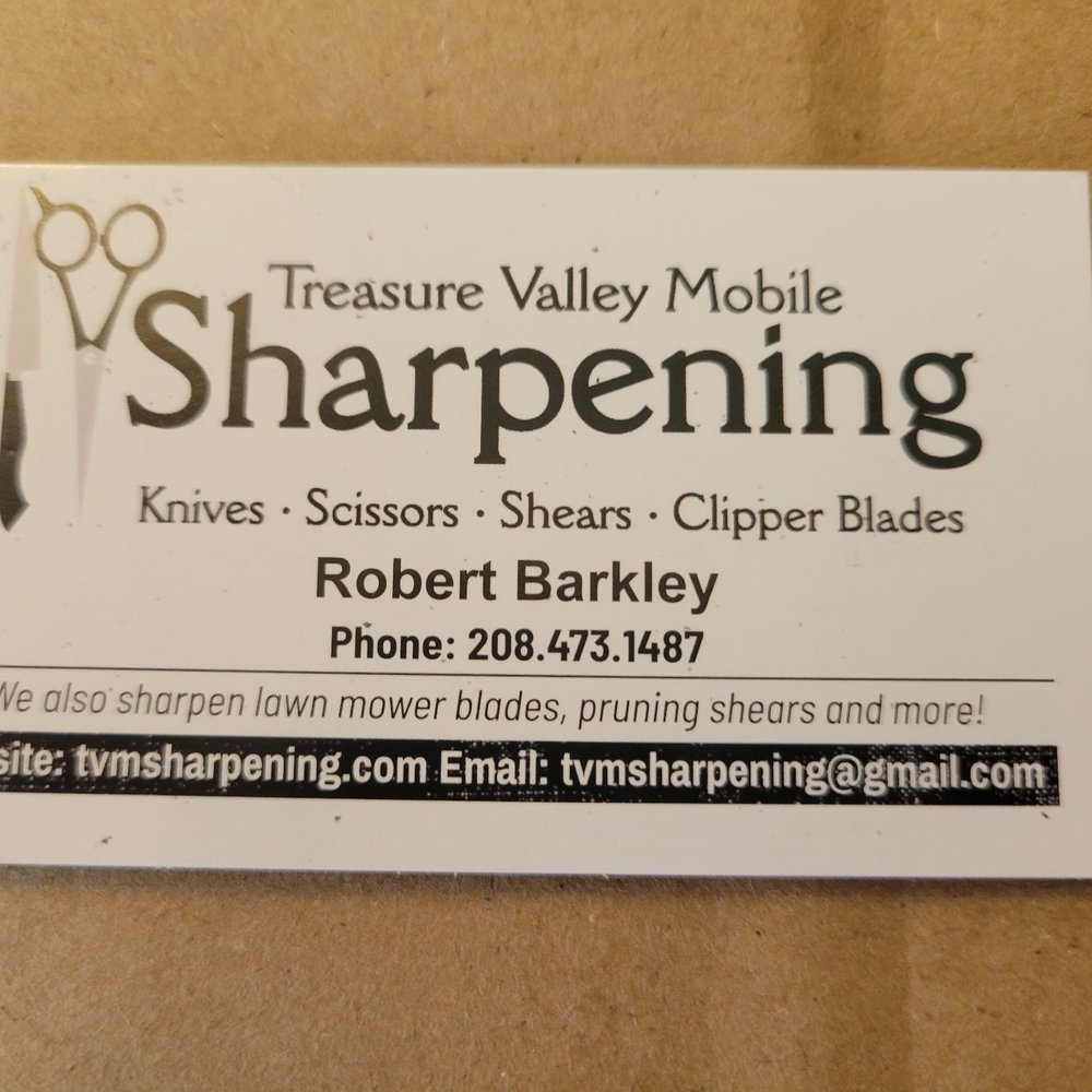 Treasure Valley Mobile Sharpening - Knife Sharpening Near Me - Star, Idaho Treasure Valley Mobile Sharpening - Knife Sharpening Near Me - Star, Idaho