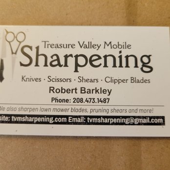 Treasure Valley Mobile Sharpening - Knife Sharpening Near Me - Star, Idaho Treasure Valley Mobile Sharpening - Knife Sharpening Near Me - Star, Idaho
