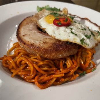 Industrial Eats - Porchetta with kimchi noodles - Pizza Near Me - Buellton, California