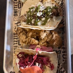 Langosta - 3 Mix and Match Tacos - Beef Barbacoa, Chicken, Pork Carnitas (all v average)