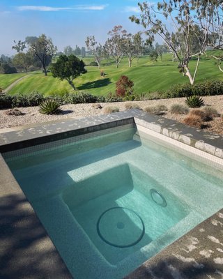 Spa Acid Wash - This Spa was only 4 years old and the water chemistry was clearly managed improperly. With our team of experts, we identified the problem, reversed the damage with an acid wash - and continued with ongoing chemical maintenance via the Langelier Saturation Index. Protect your pool and it's equipment with San Diegos most Proactive Pool Service & Maintenance.