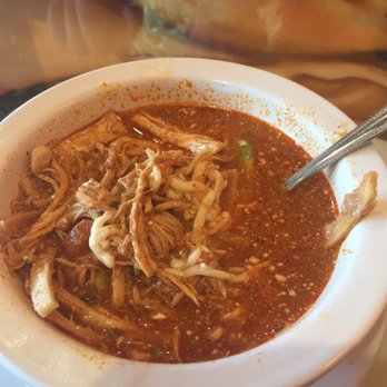Riviera Maya - Tortilla soup filled with shredded chicken. - Mexican Near Me - Rising Sun, Maryland Riviera Maya - Tortilla soup filled with shredded chicken. - Mexican Near Me - Rising Sun, Maryland