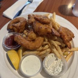 Shrimp and chips Shrimp and chips