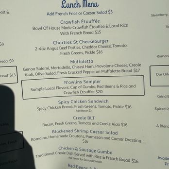 Cafe Fleur De Lis - Menu - Coffee & Tea Near Me - New Orleans, Louisiana