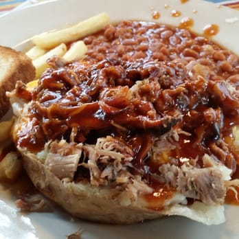 Hickory Pit Bar-B-Que - Killer bbq baked potatoe with pork - Barbeque Near Me - Chattanooga, Tennessee Hickory Pit Bar-B-Que - Killer bbq baked potatoe with pork - Barbeque Near Me - Chattanooga, Tennessee