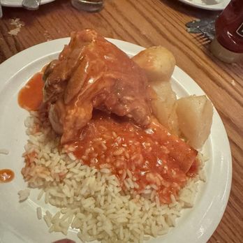 Pegasus Taverna - Lamb shank with rice - Greek Near Me - Detroit, Michigan Pegasus Taverna - Lamb shank with rice - Greek Near Me - Detroit, Michigan