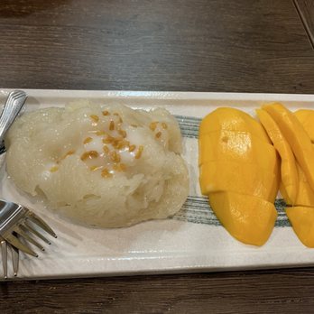 Cozy Thai Cuisine - Mango Sticky Rice (usually a seasonal dessert) - Thai Near Me - West Covina, California