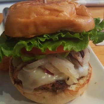 Burger Republic - Shroomin Burger with Avocado and crispy not greasy tators. - Burgers Near Me - Nashville, Tennessee
