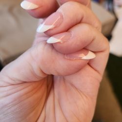 Spa Nails - Destroyed the shape of my natural nails, as well as a bunch of excess acrylic around my nails.