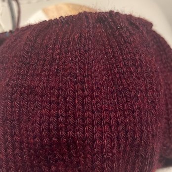 Yarn and You - My first project in process (basic beanie rolled brim) - Fabric Stores Near Me - Farmersville, Texas Yarn and You - My first project in process (basic beanie rolled brim) - Fabric Stores Near Me - Farmersville, Texas
