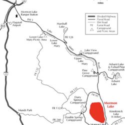 Mormon Lake - Map