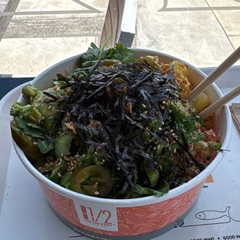 Poki One N Half - b. Regular Bowl - Poke Near Me - San Diego, California Poki One N Half - b. Regular Bowl - Poke Near Me - San Diego, California