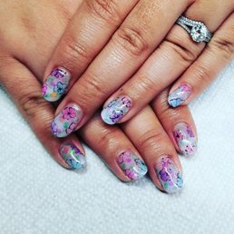 Hand painted watercolor flowers