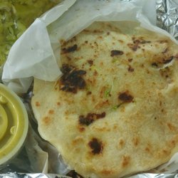 Pupuseria Erika - Jalapeno and cheese, zucchini and cheese, pork belly chicharron pupusas