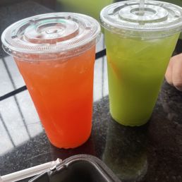 Aquas frescas, watermelon and cucumber!