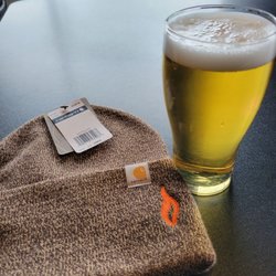 Clairvoyant Brewing - Enjoying the Mexican Lager and beanie from Clairvoyant.