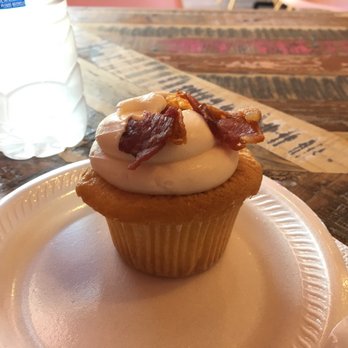 K & J's Elegant Pastries - Pancake and bacon cupcake - Desserts Near Me - Birmingham, Alabama
