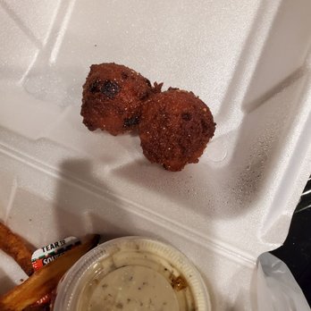 Flying Burger and Seafood - a chicken nuggie in a styrofoam container - Seafood Near Me - Bossier City, Louisiana Flying Burger and Seafood - a chicken nuggie in a styrofoam container - Seafood Near Me - Bossier City, Louisiana