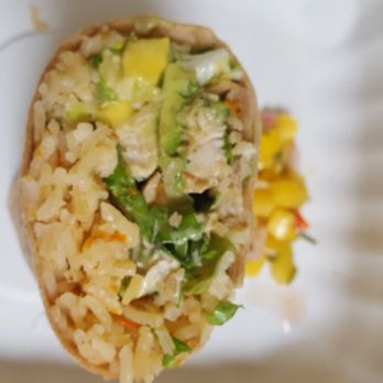 Dos Coyotes Border Cafe - Yolo Mango Burrito....so good! - Tex-Mex Near Me - Davis, California