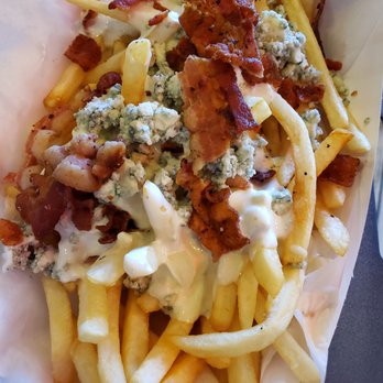 PT's Express - Here we have chunks of real, actual bleu cheese. - Burgers Near Me - Laughlin, Nevada