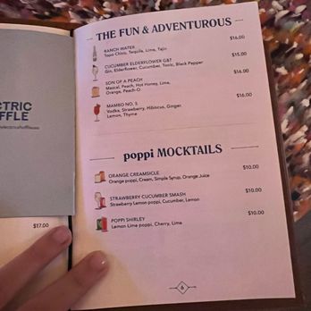 Electric Shuffle - Drink menu - Cocktail Bars Near Me - Chicago, Illinois
