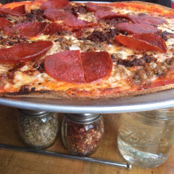 Brado NYC Thin Crust Pizza - Meat lovers! - Pizza Near Me - Brooklyn, New York Brado NYC Thin Crust Pizza - Meat lovers! - Pizza Near Me - Brooklyn, New York