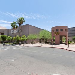 Superstition Springs Center - Dillard's exterior and landscaped walkway at Superstition Springs Center.