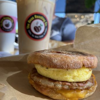 The Bean Roasting - Sausage and Egg Breakfast Sandwich and coffee - Coffee Roasteries Near Me - Roseville, California The Bean Roasting - Sausage and Egg Breakfast Sandwich and coffee - Coffee Roasteries Near Me - Roseville, California