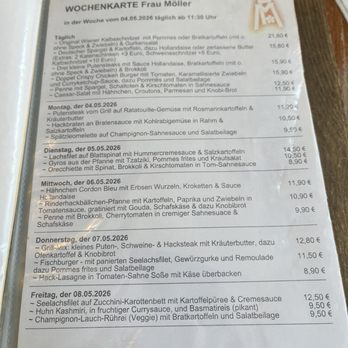Frau Möller - Menu for the week (May 4 - 11, 2026) - German Near Me - Hamburg, HH Frau Möller - Menu for the week (May 4 - 11, 2026) - German Near Me - Hamburg, HH